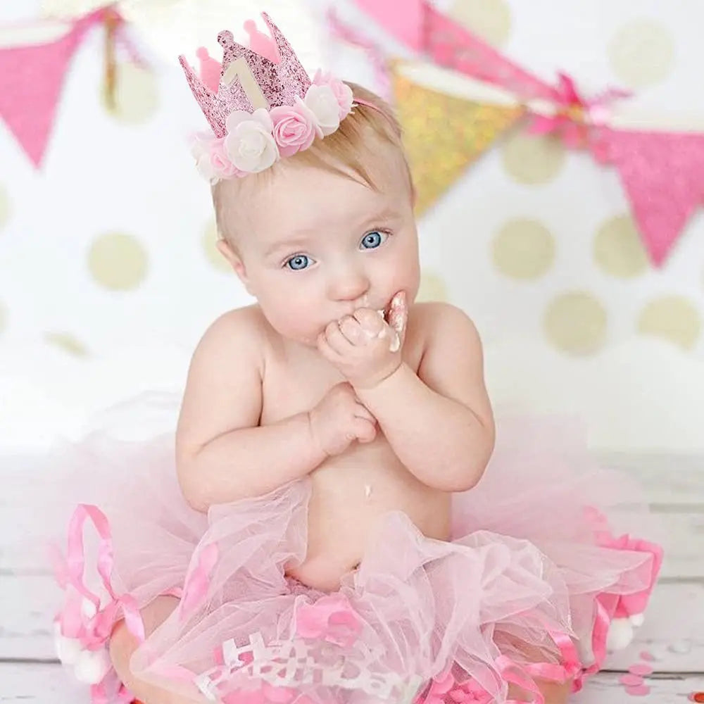 1 Year Old  Rose Crown Princess Hat