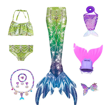 Kids Swimming Mermaid Tails | Purple Mermaid