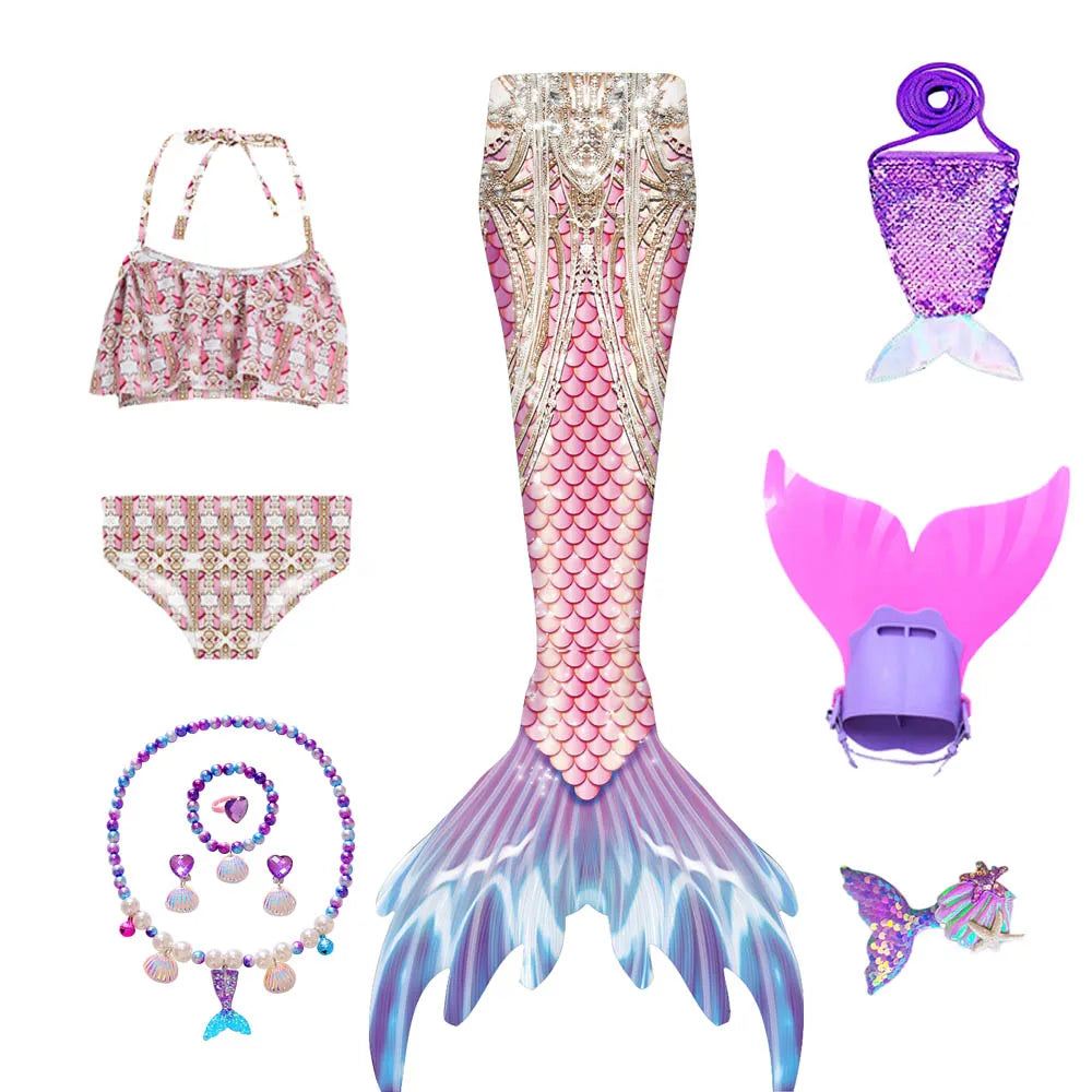 Kids Swimming Mermaid Tails | Purple Mermaid