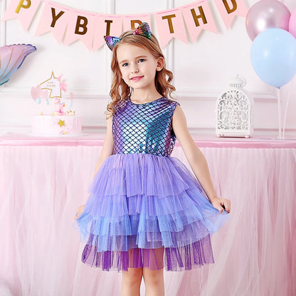 Mermaid Tutu Dress | Purple Mermaid