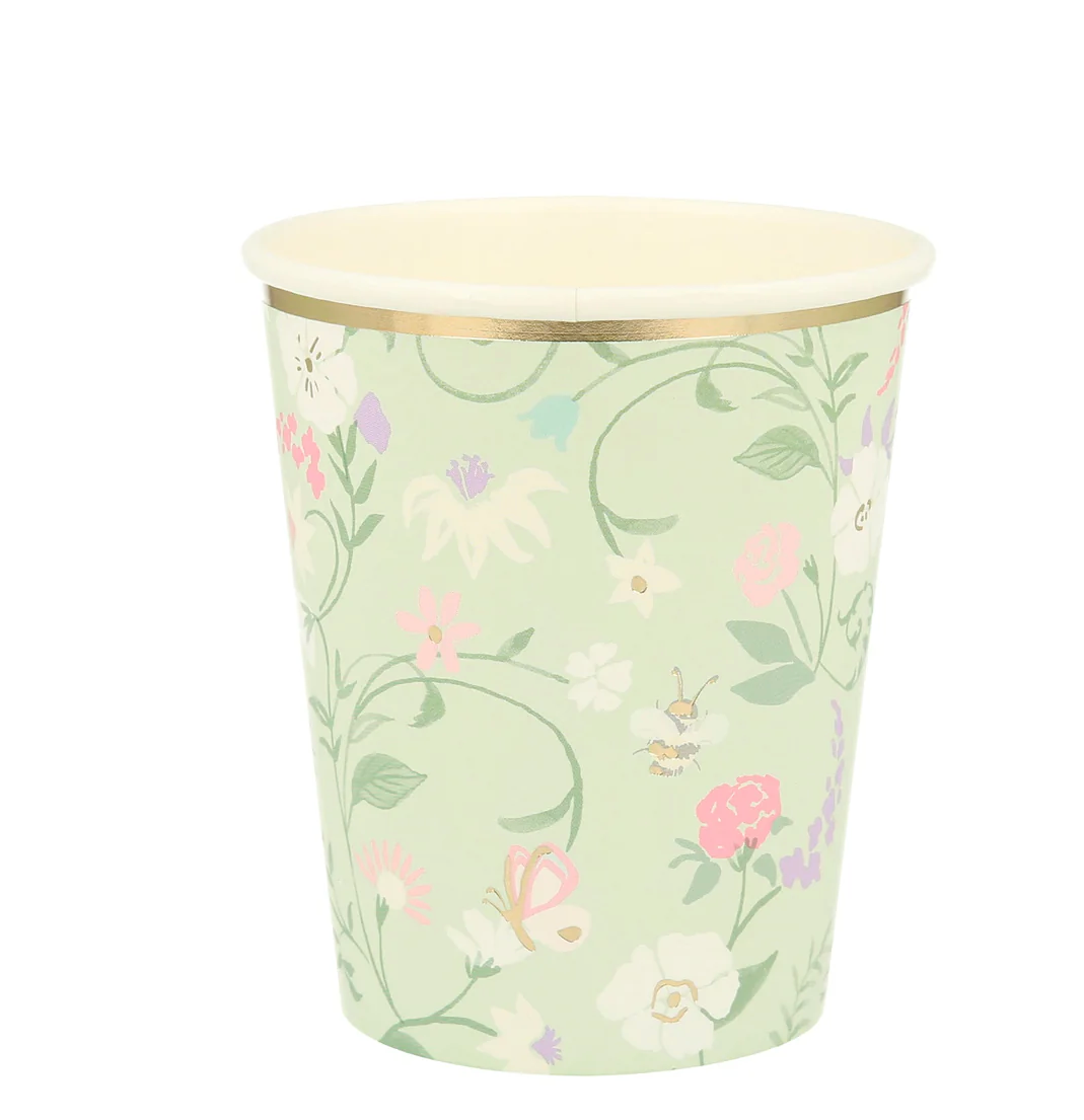 Meri Meri x Ladurée Paris Floral Cups (x 8)