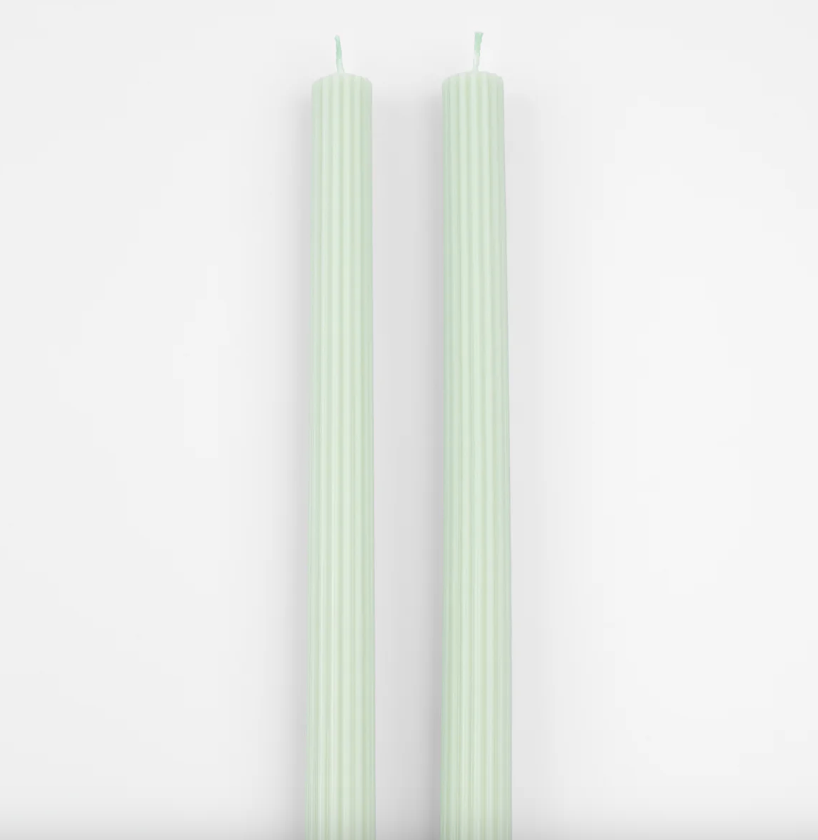 Meri Meri Sea Foam Green Table Candles (x 2)