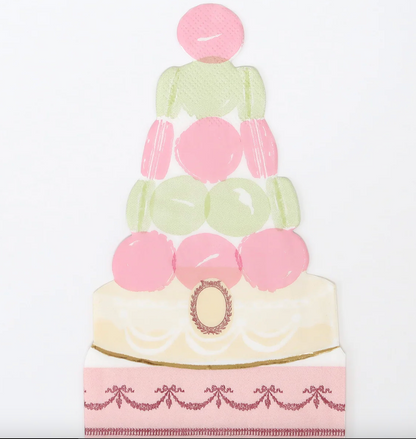 Meri Meri x Ladurée Paris Macaron Pyramid Napkins (x 16)