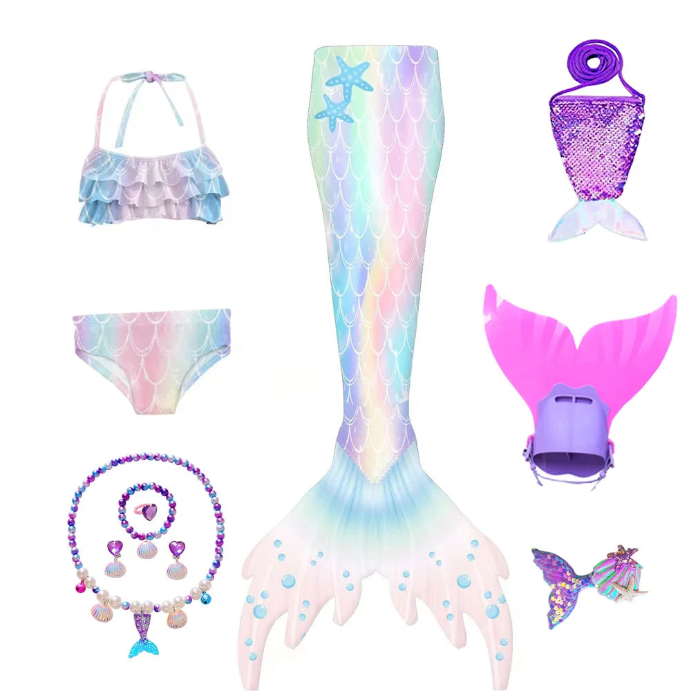 Kids Swimming Mermaid Tails | Purple Mermaid