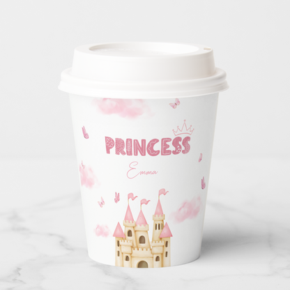 Pink Princess Castle Butterfly Cup design (DIGITAL DOWNLOAD)